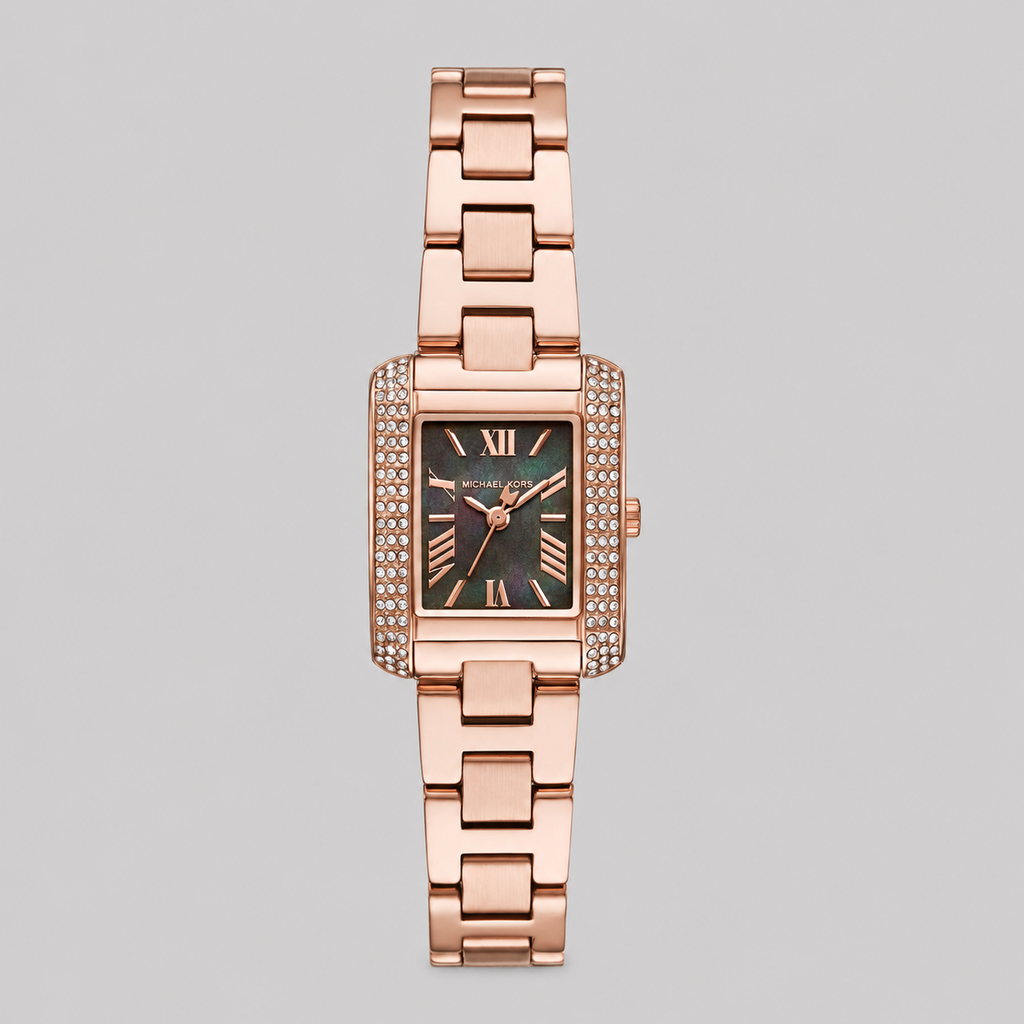 Michael kors Women's Emery Three-Hand Rose Gold-Tone Stainless Steel Watch 22mm