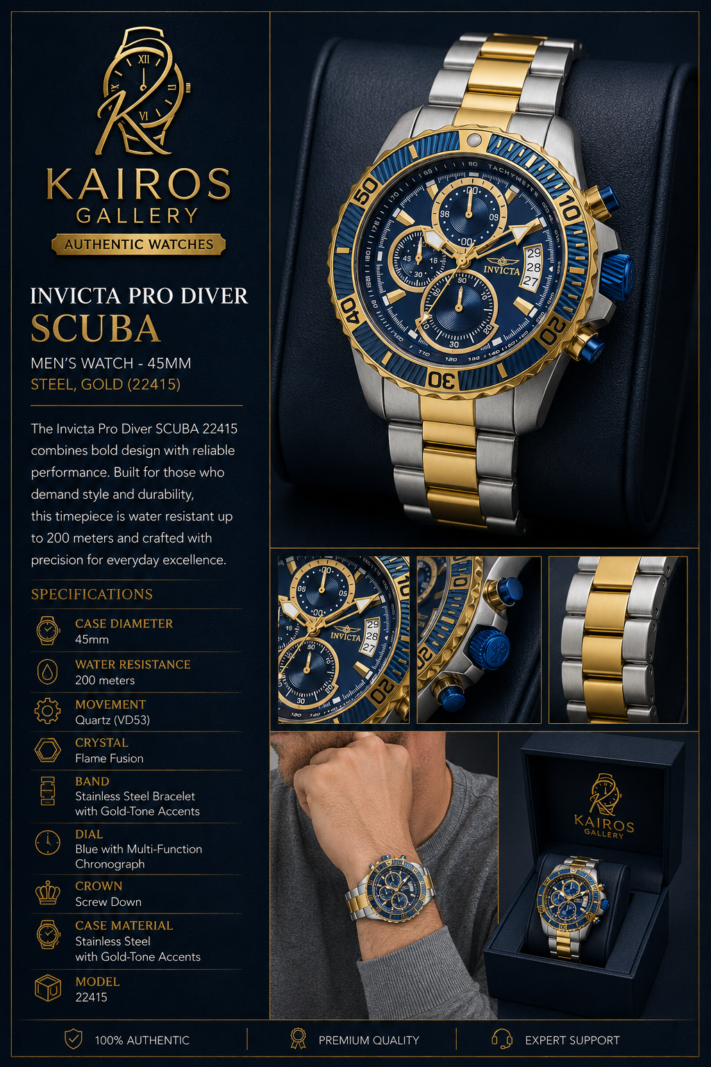 Invicta Pro Diver SCUBA Men’s (22415)
