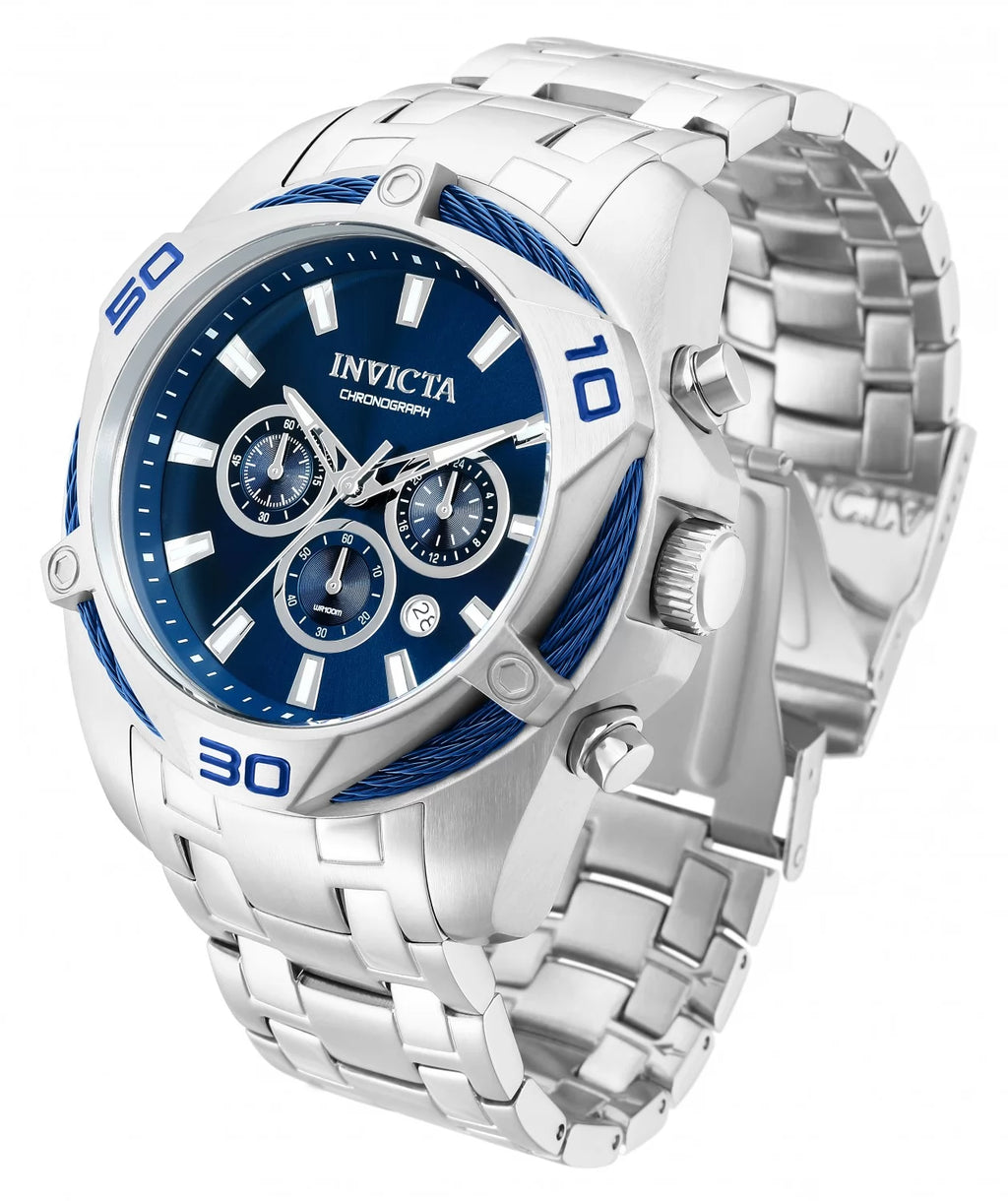 Invicta Men's 32373 Bolt Quartz Chronograph Blue Dial Watch