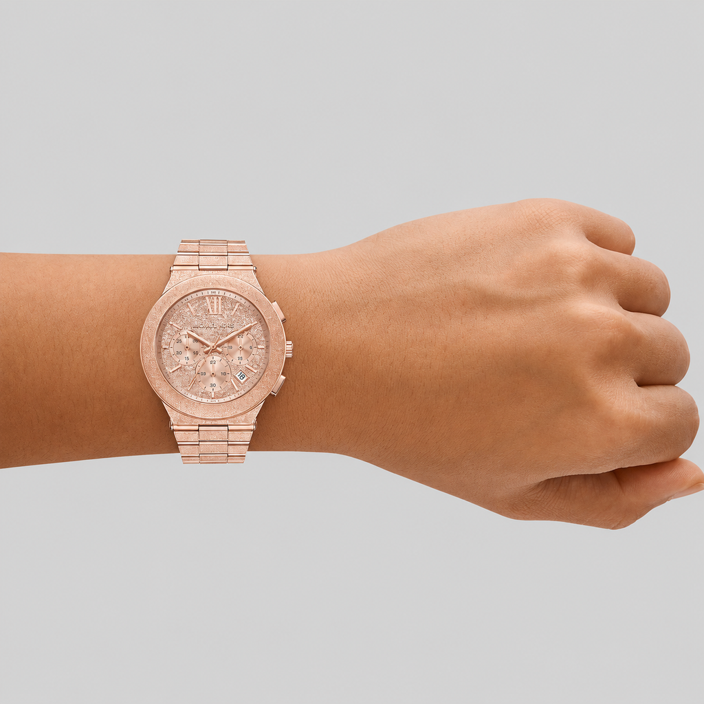 Michael kors Women's Billie Chronograph Rose Gold-Tone Stainless Steel Watch, 40mm