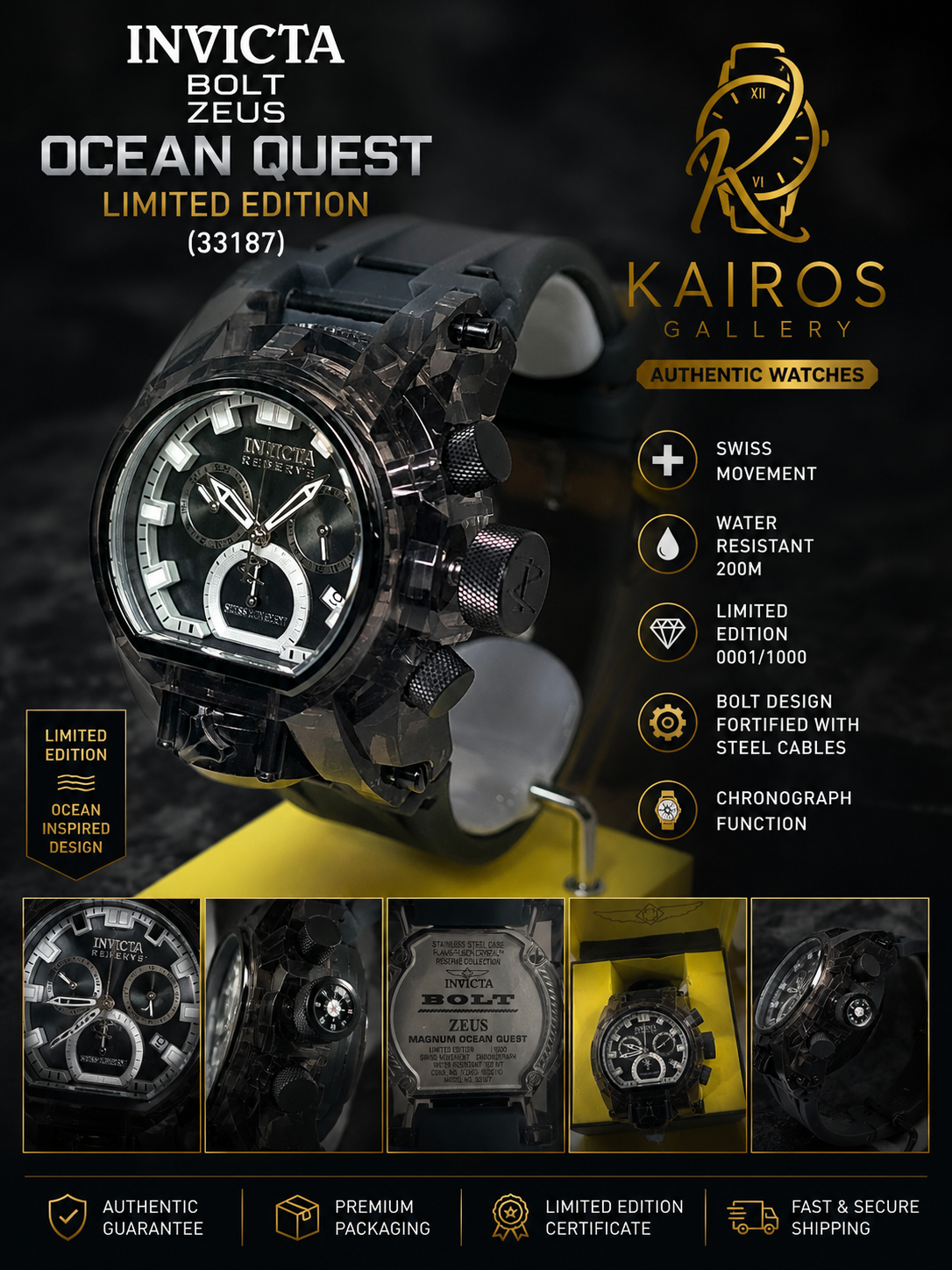 Invicta Bolt Zeus Magnum Ocean Quest Men's