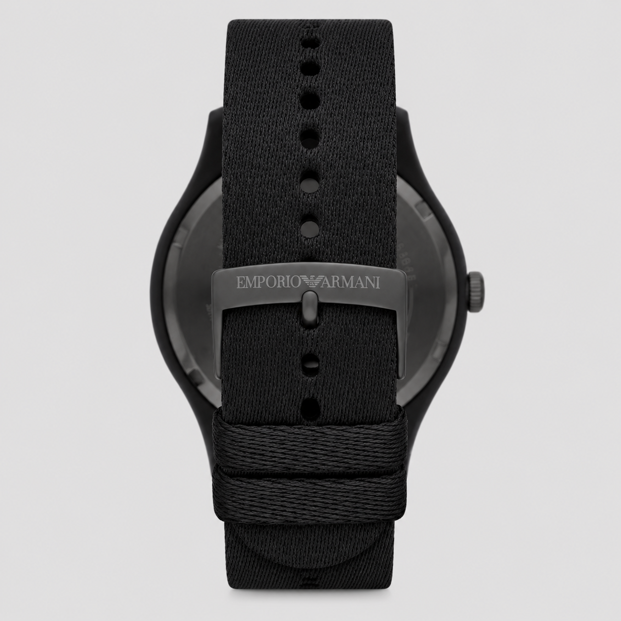 EMPORIO ARMANI THREE-HAND BLACK #TIDE OCEAN MATERIAL® WATCH