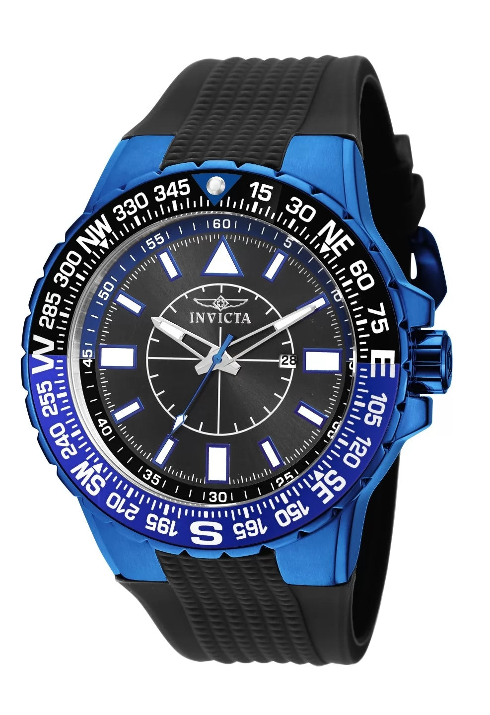 Invicta Men's 19269 Aviator Quartz 3 Hand Black Dial Watch