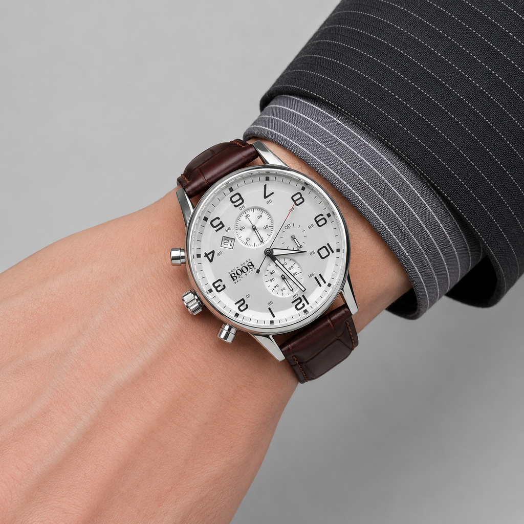Hugo Boss 1512447 AEROLINER Chronograph Men's - 100% Original