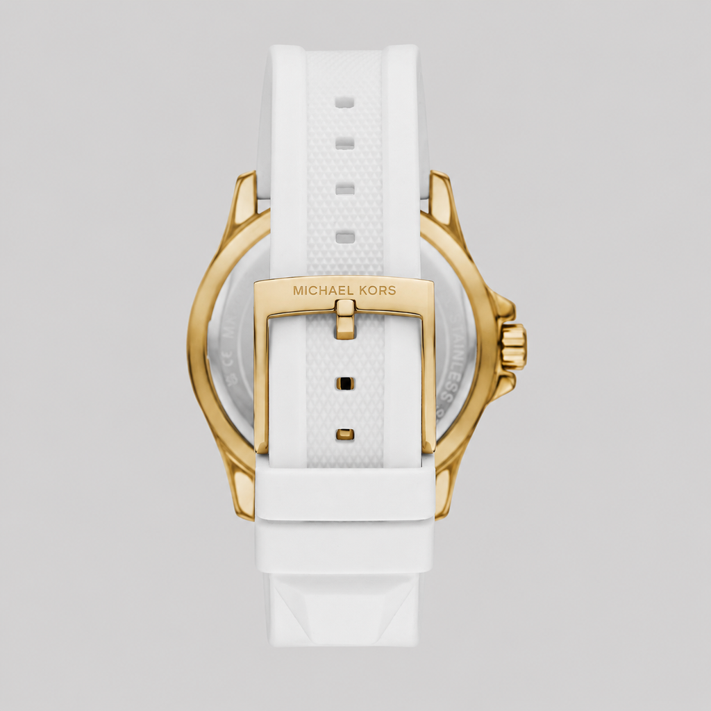 Michael kors Women's Everest Three-Hand White Silicone Watch, 40mm