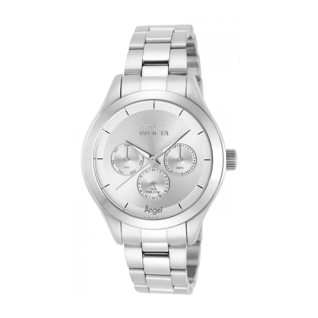 Invicta Women's 12465 Angel Quartz Chronograph Silver Dial Watch