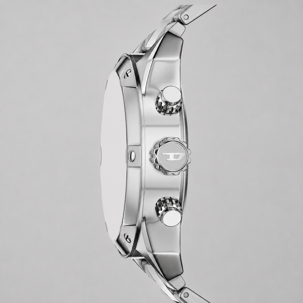Diésel DZ4709- Spiked Stainless Steel-49mm 100% Original