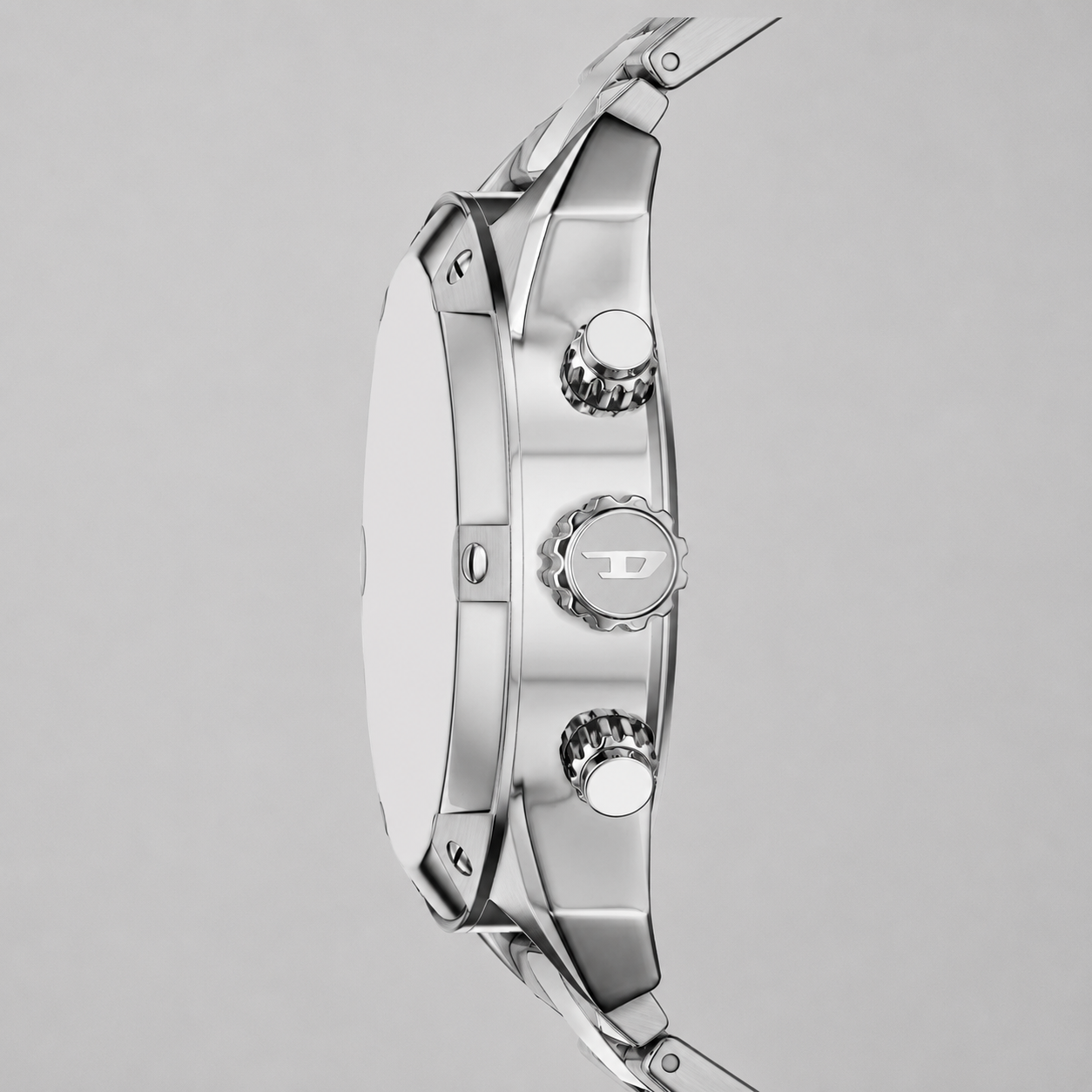 Diésel DZ4709- Spiked Stainless Steel-49mm 100% Original