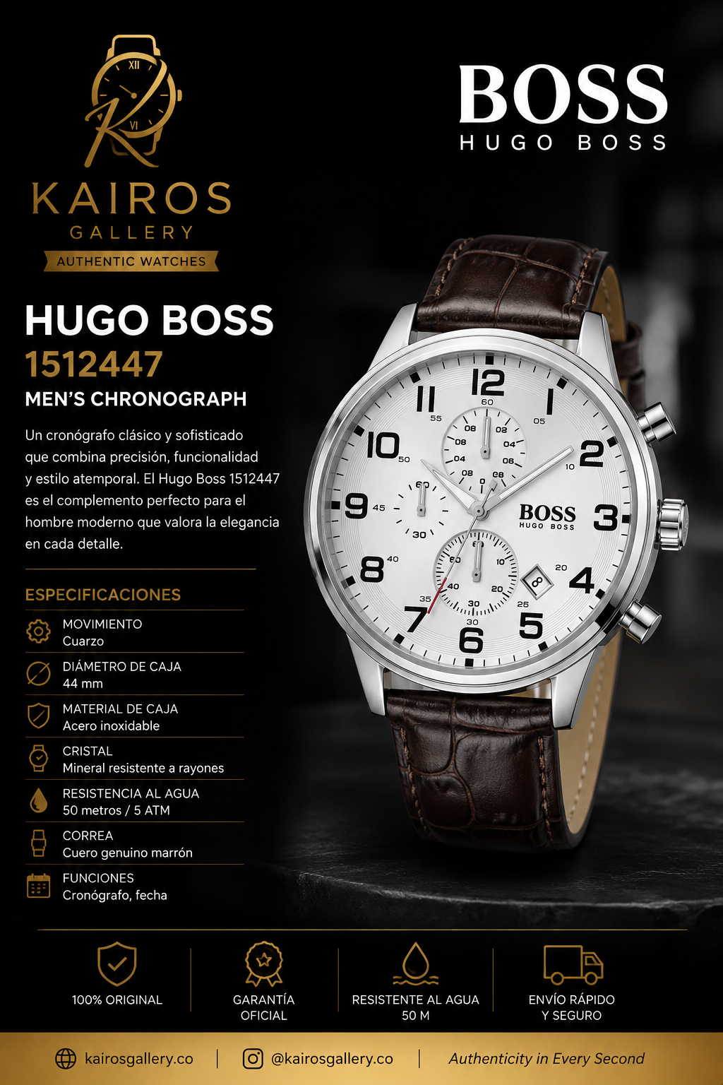 ⌚ Hugo Boss 1512447 – 100% Original