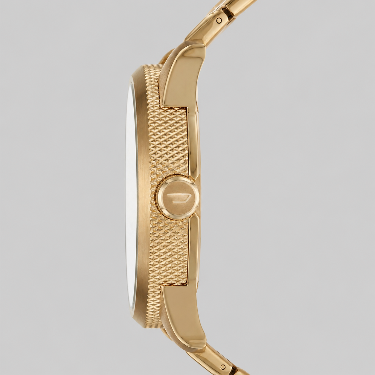 Diesel DZ1761 - Men's Rasp Gold-Tone Stainless Steel Bracelet 46x53mm DZ1761