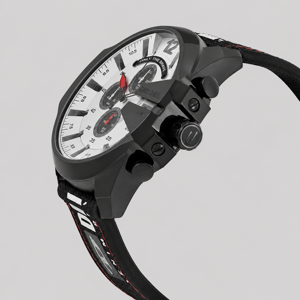 Diesel DZ4512- Mega Chief Chronograph Nylon Strap – 100% Original