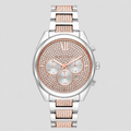 Michael kors Women's Janelle Women's Two-Tone Pavé Glitz Bracelet Watch 42mm MK7098