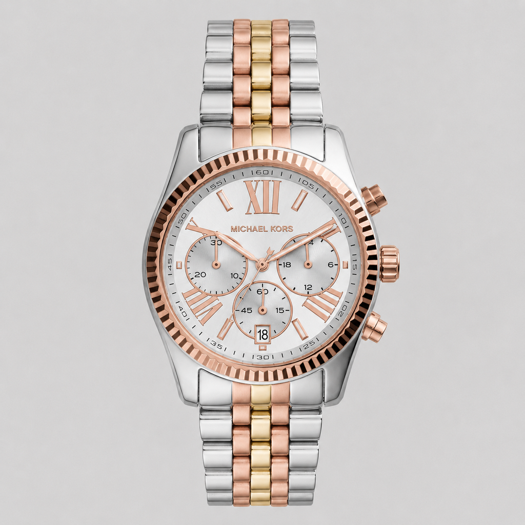 Michael kors Women's Lexington Tri-Tone Stainless Steel Watch 38mm