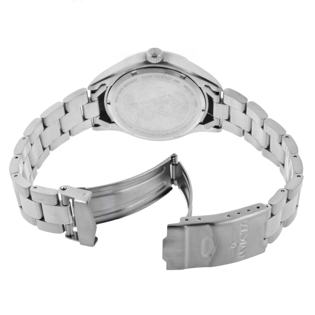 Invicta Women's 12465 Angel Quartz Chronograph Silver Dial Watch