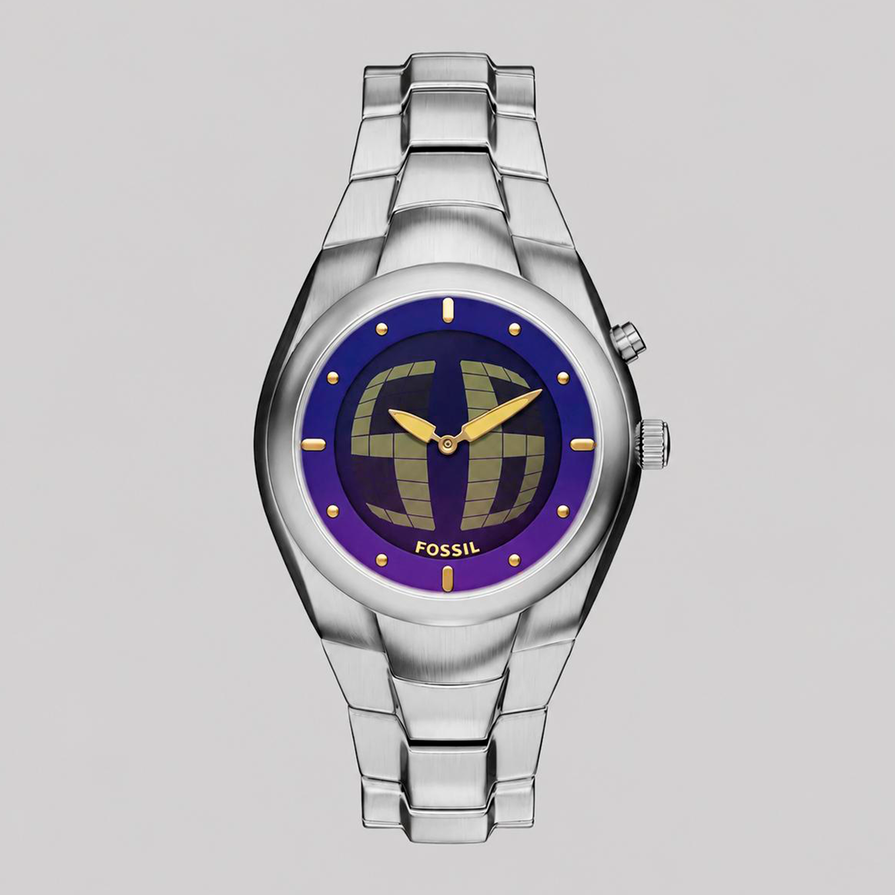 Fossil Y2K Big Tic 40MM Stainless Steel Watch 100% Original