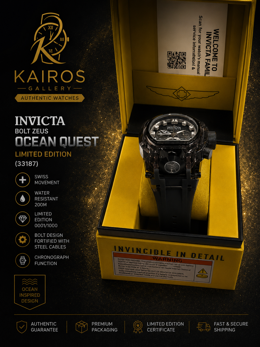 Invicta Bolt Zeus Magnum Ocean Quest Men's