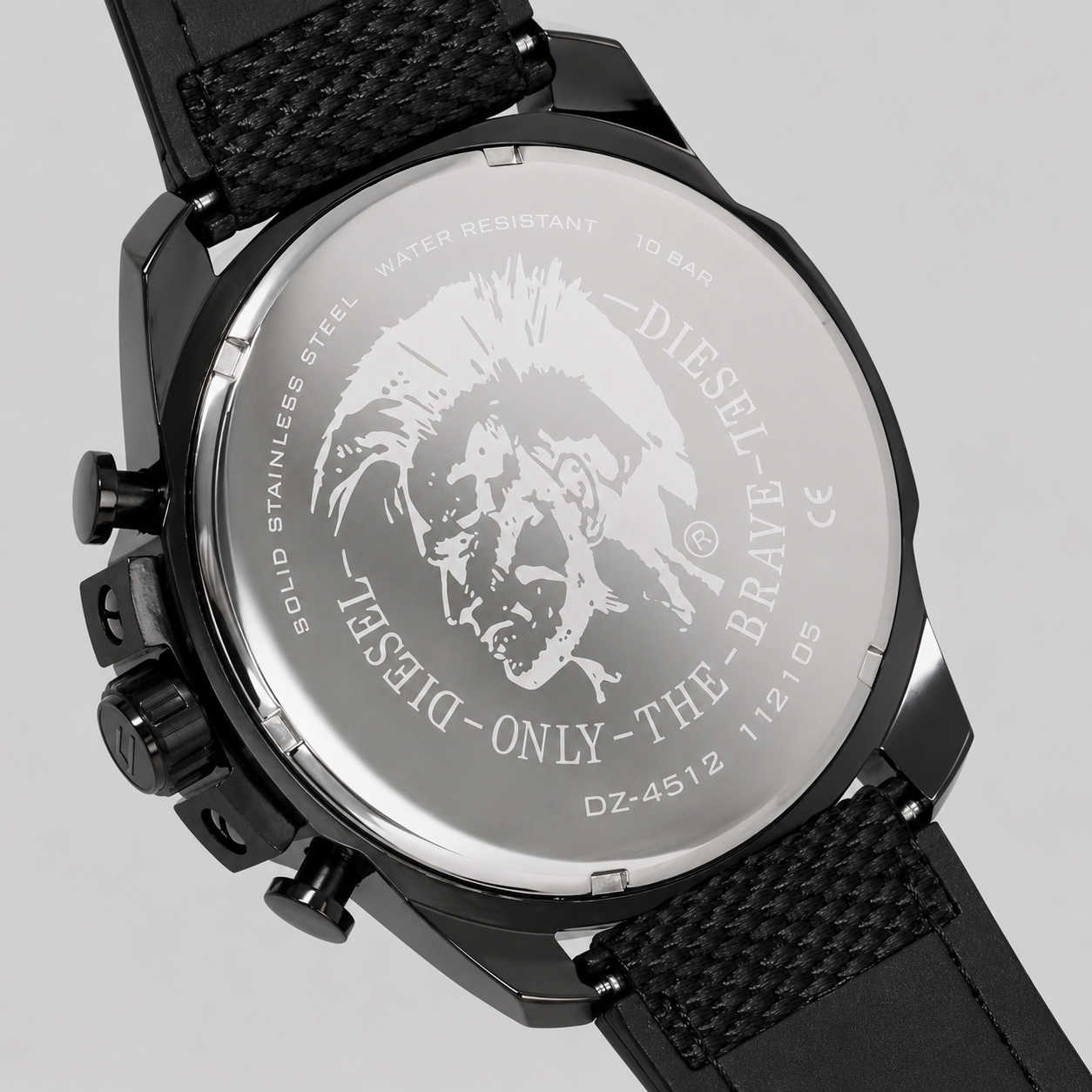 Diesel DZ4512- Mega Chief Chronograph Nylon Strap – 100% Original
