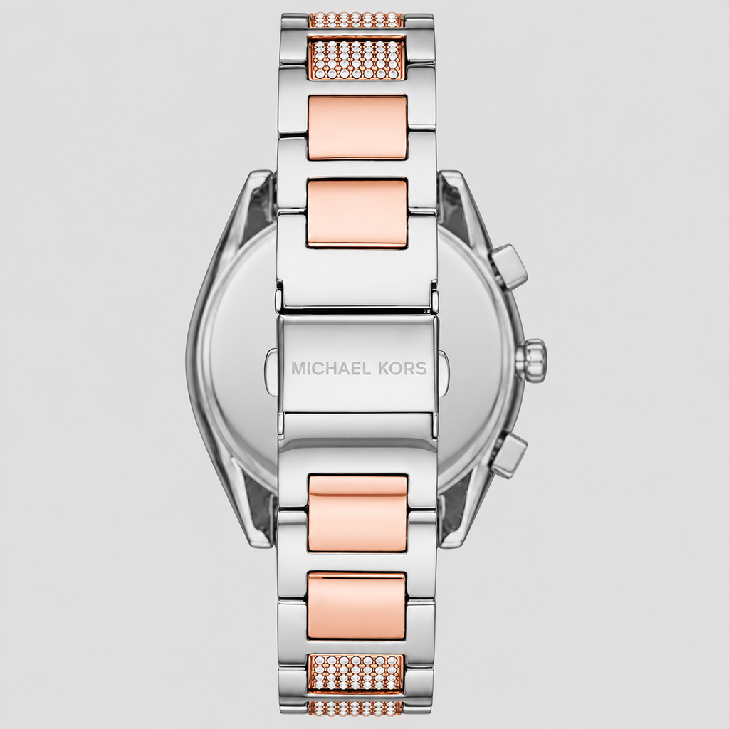 Michael kors Women's Janelle Women's Two-Tone Pavé Glitz Bracelet Watch 42mm MK7098