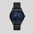 EMPORIO ARMANI THREE-HAND BLACK #TIDE OCEAN MATERIAL® WATCH