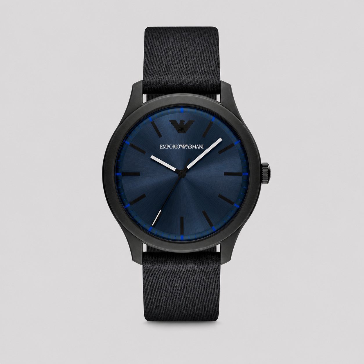 EMPORIO ARMANI THREE-HAND BLACK #TIDE OCEAN MATERIAL® WATCH