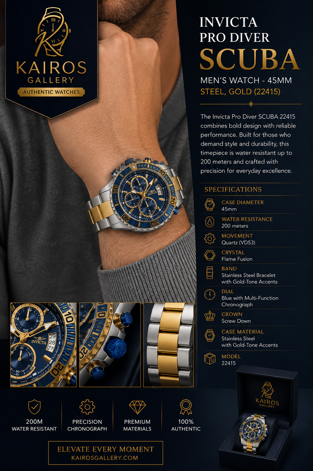 Invicta Pro Diver SCUBA Men’s (22415)