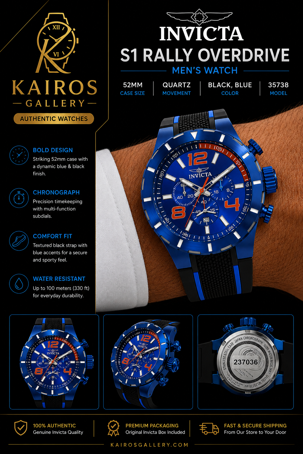 Invicta S1 Rally Overdrive Men's watch