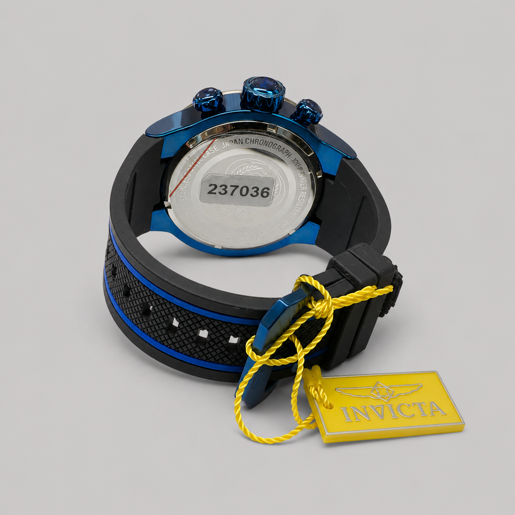 Invicta S1 Rally Overdrive Men's - 52mm. Black, Blue (35738) 100% Original