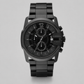 Mens Chronograph Black Ion Plated Stainless Steel Bracelet DZ4180