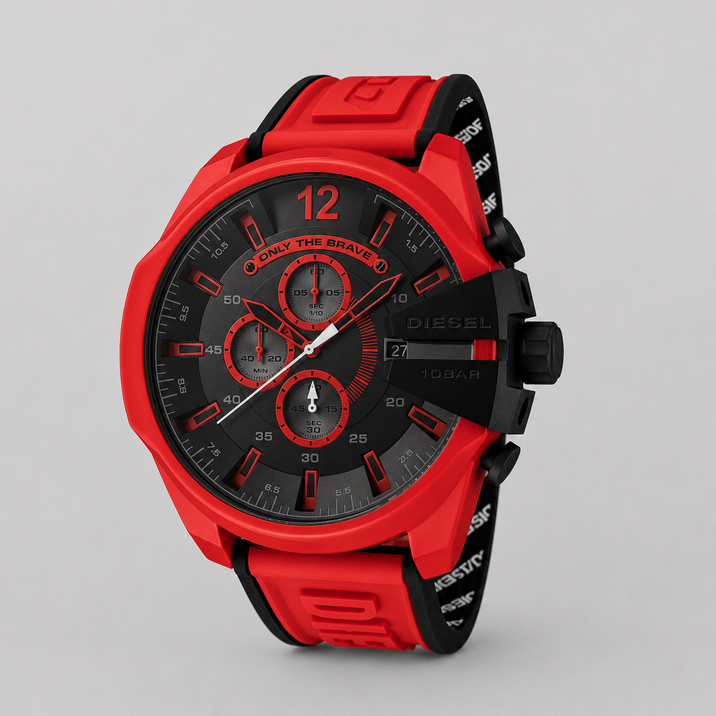 Diesel DZ4526 Mega Chief Red Watch