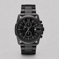 Diésel DZ4180 - Mens Chronograph Black Ion Plated Stainless Steel Bracelet Watch 49x45mm 100% Original