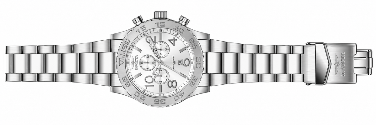 Invicta Men's 1269 Specialty Quartz Chronograph Silver Dial Watch