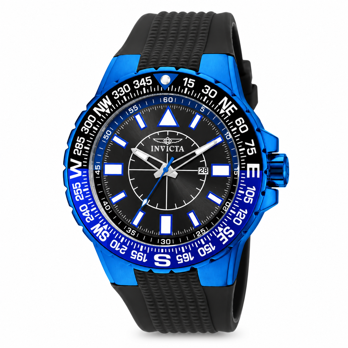 Invicta Men's 19269 Aviator Quartz 3 Hand Black Dial Watch