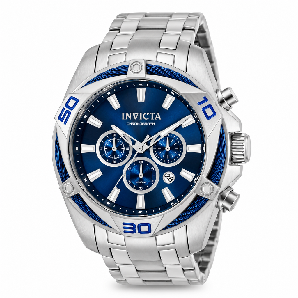 Invicta Men's 32373 Bolt Quartz Chronograph Blue Dial Watch