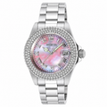 Invicta Women's 19874 Angel Quartz 3 Hand Light Pink Dial Watch
